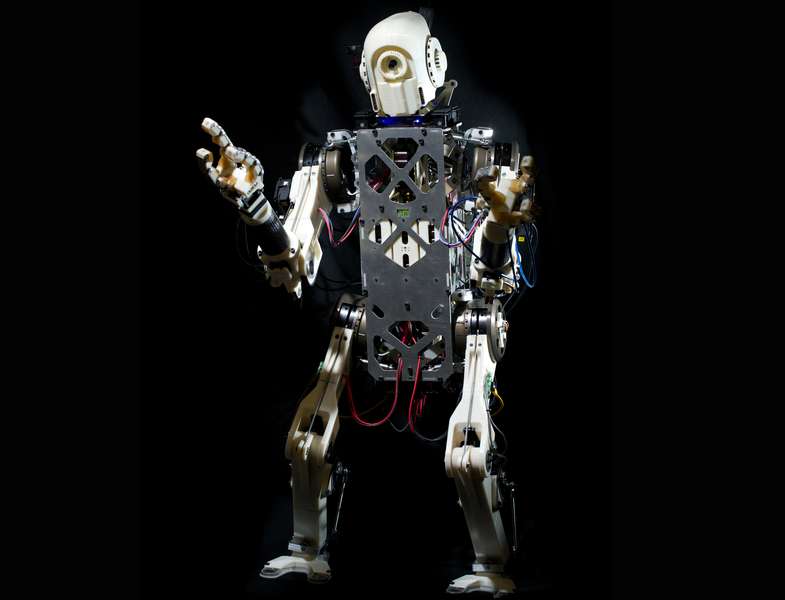 The bipedal robot, HERMES. (Credit: Tony Pulsone/MIT)