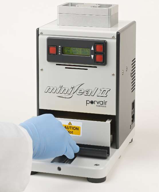 The Miniseal II Semi-Automatic Microplate Sealer from Porvair Sciences