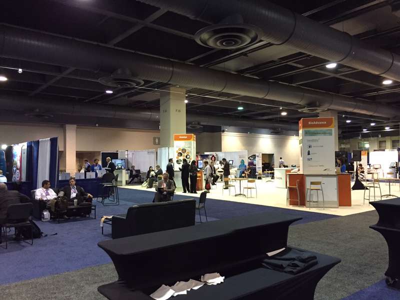 A snapshot of the BIO Metropolis. Companies stationed their booths in different zones on this floor of the convention center. Source: Ryan Bushey/Bioscience Technology