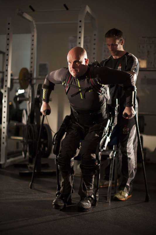 Mark Pollock and trainer Simon O’Donnell. (Image: Courtesy of Mark Pollock)