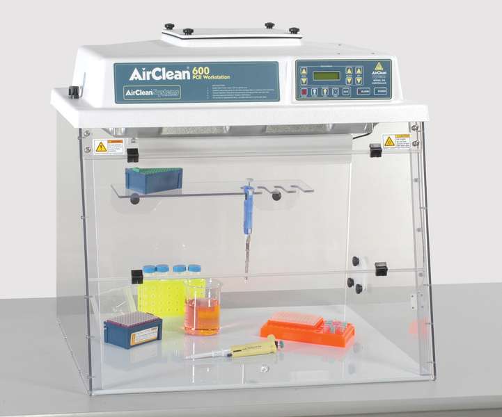 AirClean Systems microprocessor-controlled PCR workstations